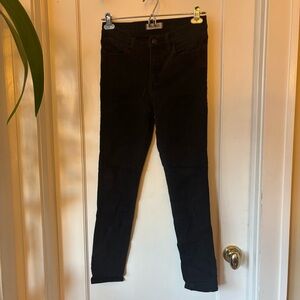 Madewell Roadtripper Jeans in Bennett Black High Rise Skinny Jeans Size 28
